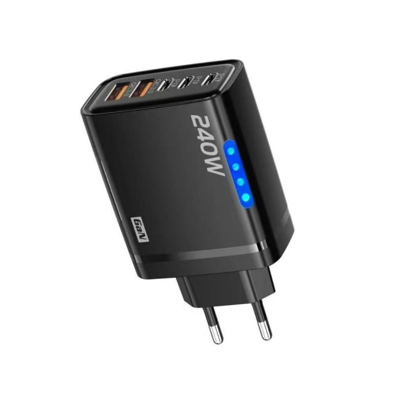 240W Dual USB+3PD Charger for Apple 17 Huawei Smartphone Fast Charging Charging Head Compatible