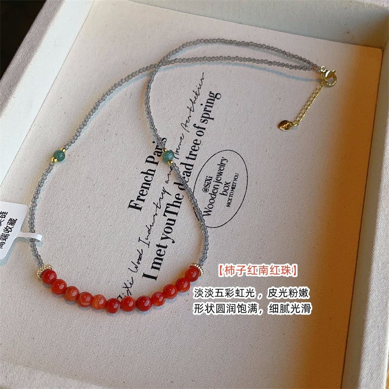 New Chinese Style Amethyst Freshwater Pearl Necklace Amethyst Li Fire Crystal Ball Pendant Choker Simple Necklace