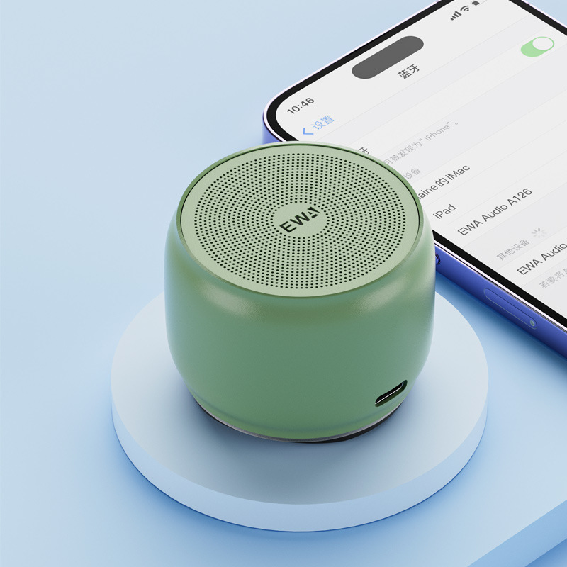 EWA/Aiwei A126 mini metal heavy bass high sound quality loud volume outdoor car subwoofer waterproof