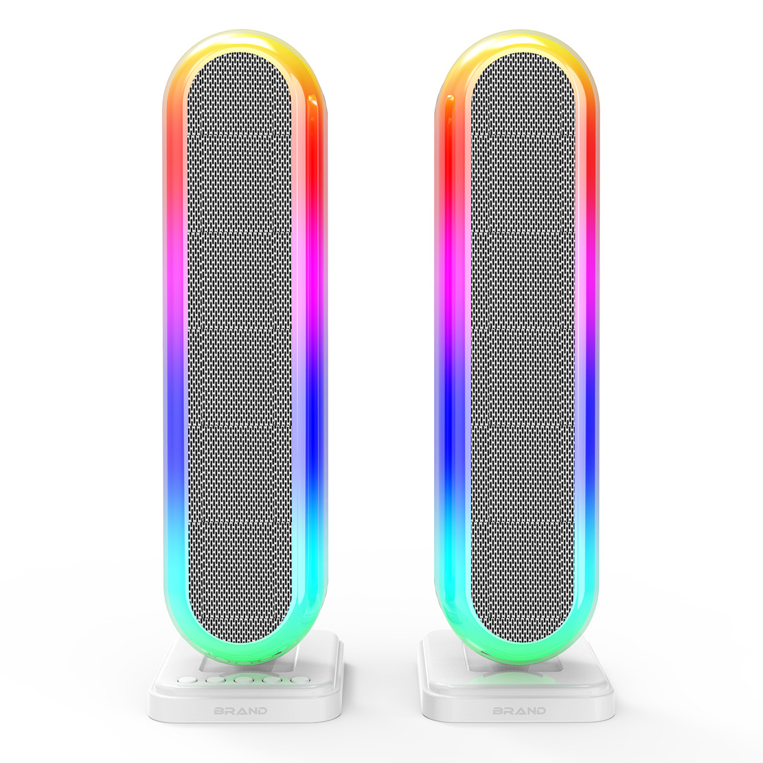 2.0 computer audio, 20W high power, can be equipped with adapter, RGB wired desktop speaker, Bluetooth 5.3 stereo