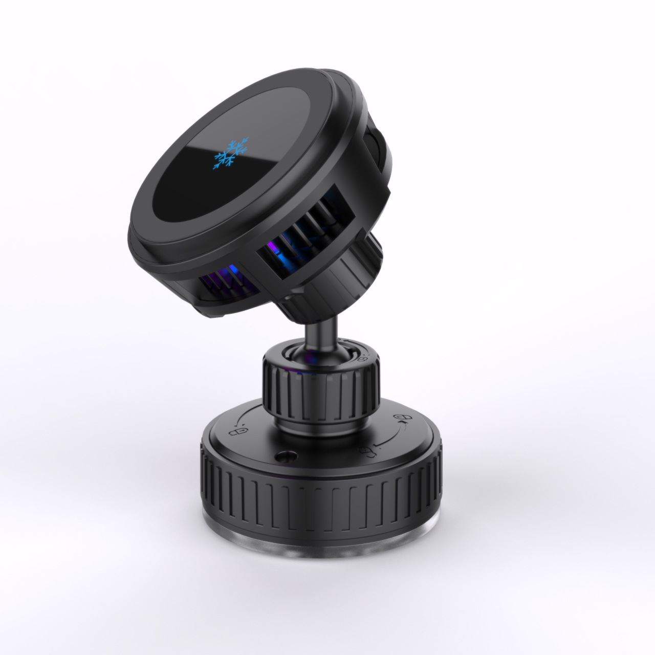 AI Cooling Semiconductor Ice Cold Heat Dissipation 15W Car Magnetic Wireless Phone Charger Performance Surpasses QI2.0