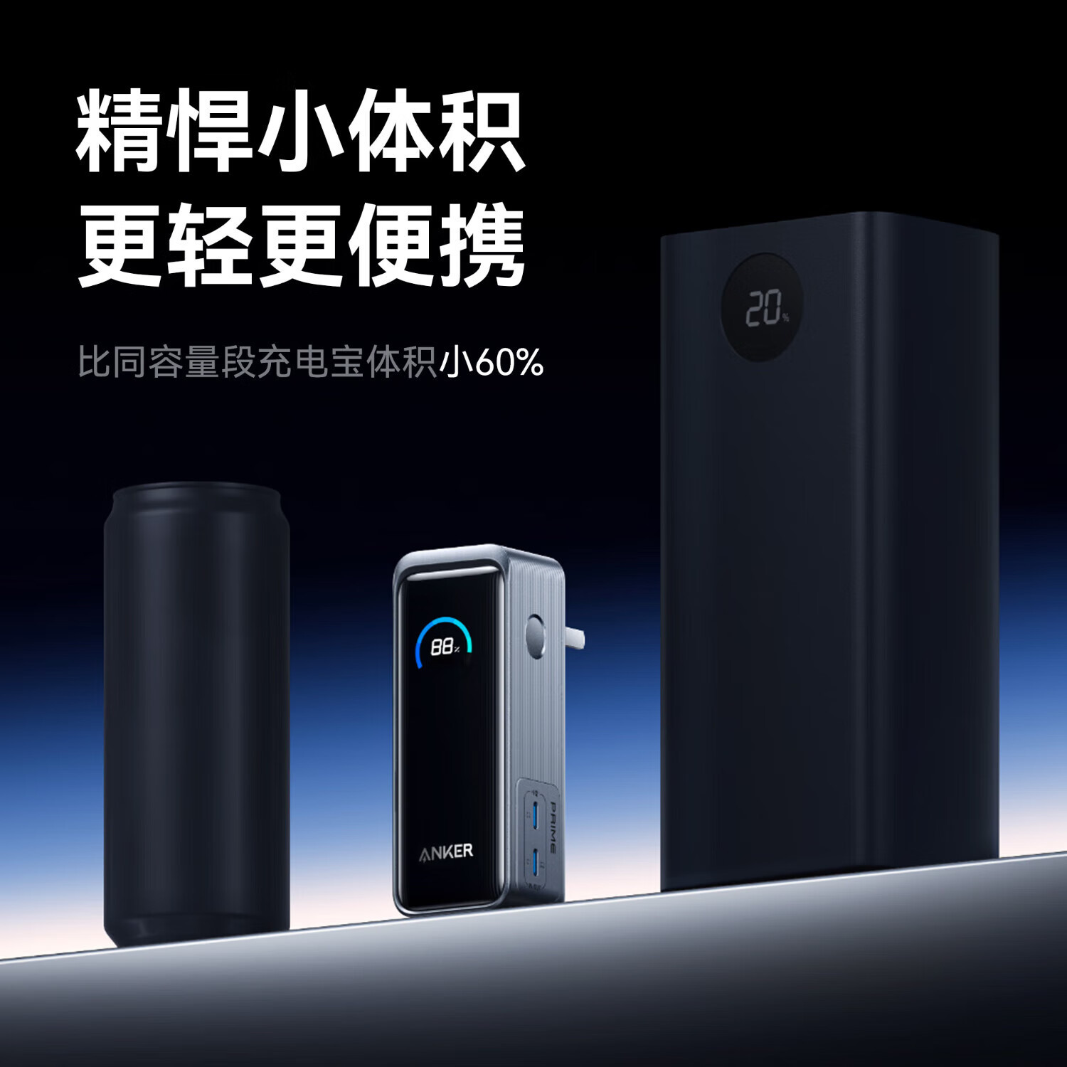 ANKER Prime Anker 65W 2-in-1 Power Bank Fast Charging Plug A1339
