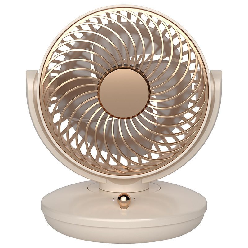 2025 Oscillating Mini Fan Rechargeable Long Battery Life Portable Small Fan Desktop USB Fan