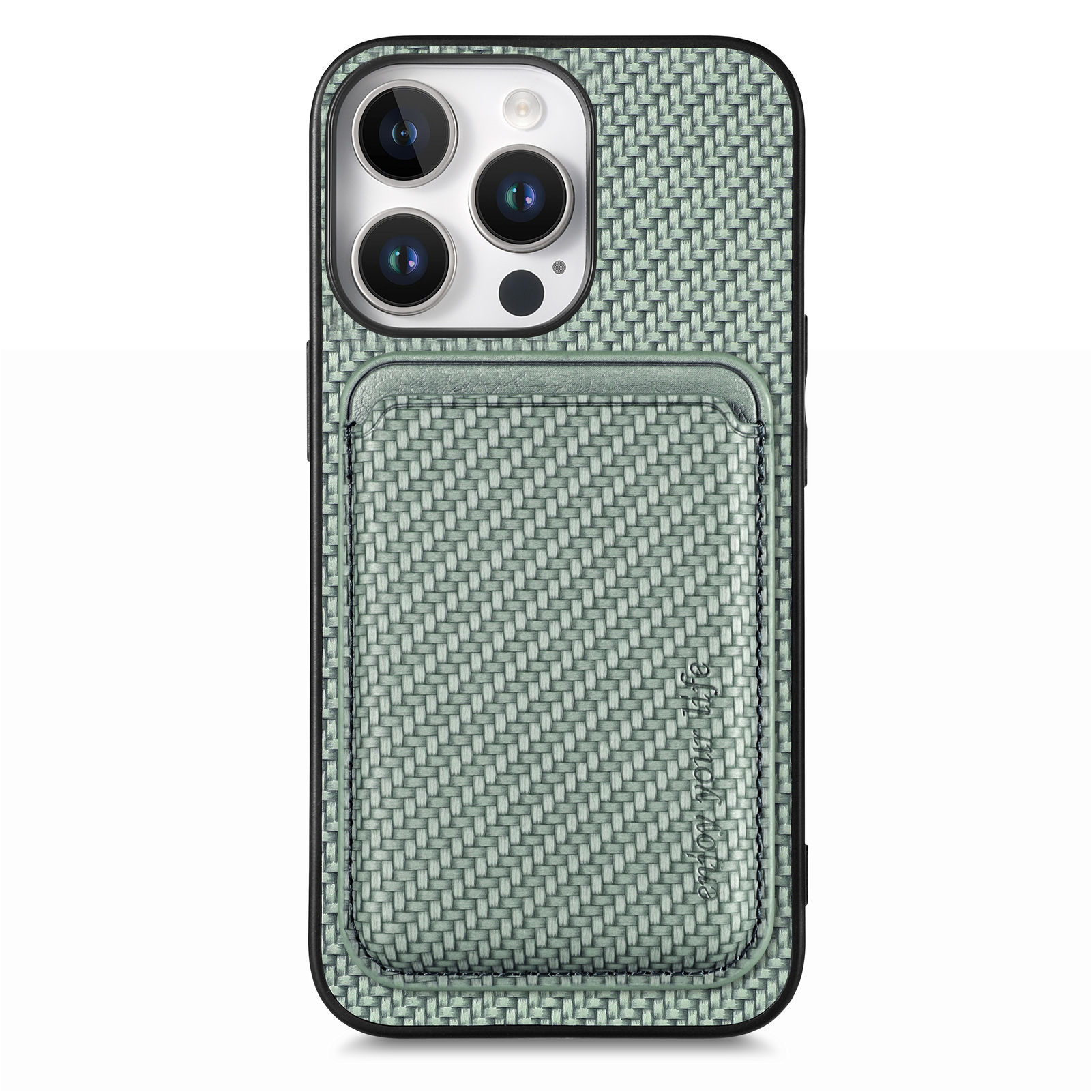 For iPhone 18 protective case back sticker magsafe magnetic case 14 fiber texture Apple 17 phone case
