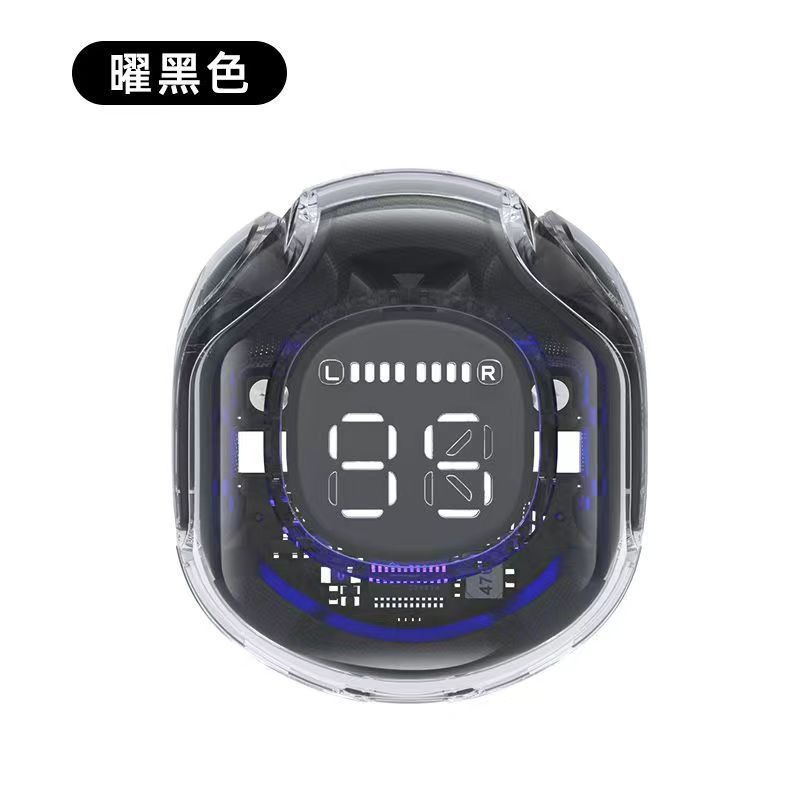 Colorful Crystal Armor Cabin Wireless Bluetooth Earphones HK6 Smart Noise Reduction Touch Dual Master Digital Display TWS