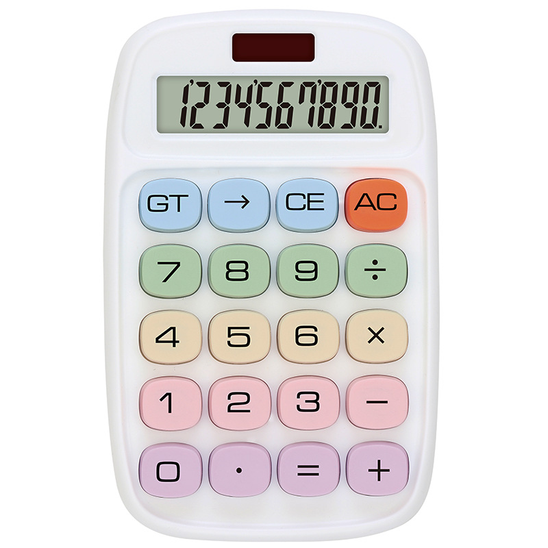 New calculator dopamine true solar macaron color 12-digit student office calculator