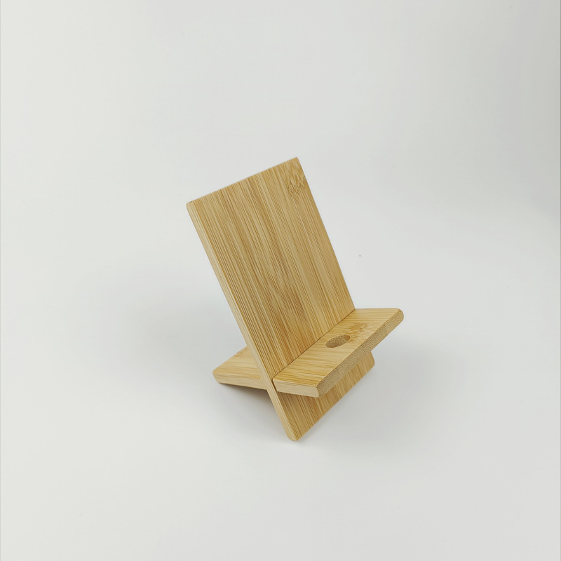 Phone stand desktop phone holder bamboo wooden phone stand tablet base advertising LOGO promotional gift