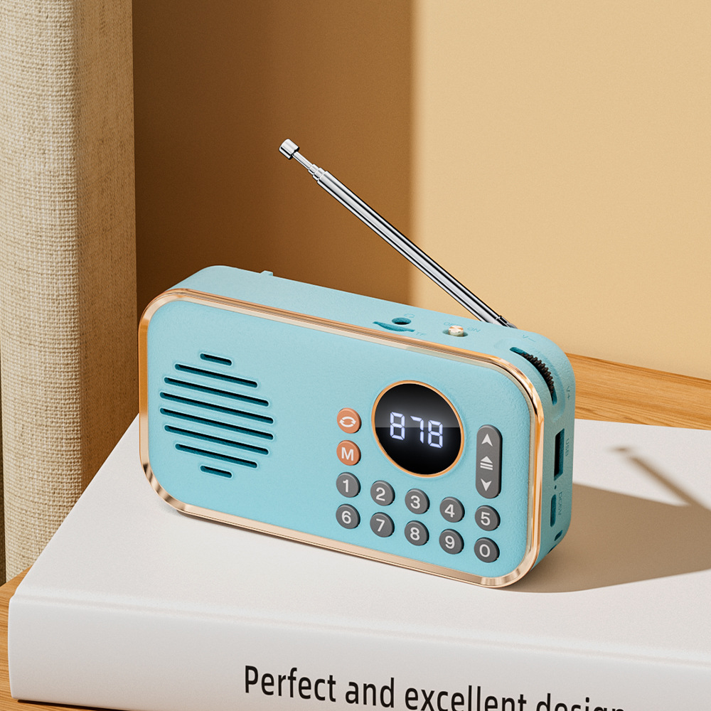 New Elderly Radio Bluetooth Speaker Card Slot U Disk Portable Music Broadcast Walkman Bluetooth Speaker
