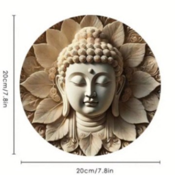 20*20*0.3cm · 木质装饰挂牌佛像