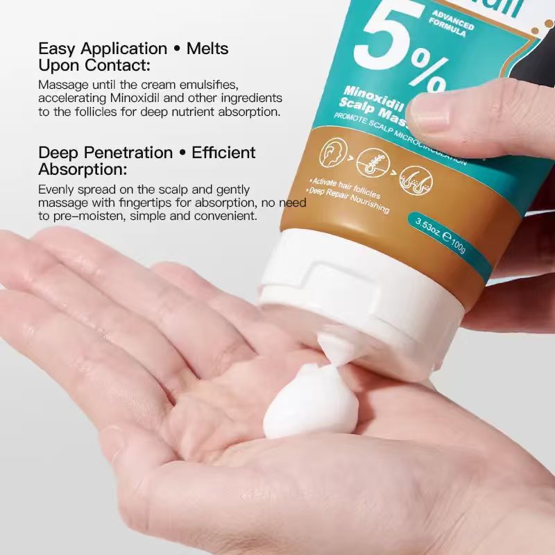 5% Minoxidil Keratin Scalp Soothing Massage Cream Scalp Care Massage Cream