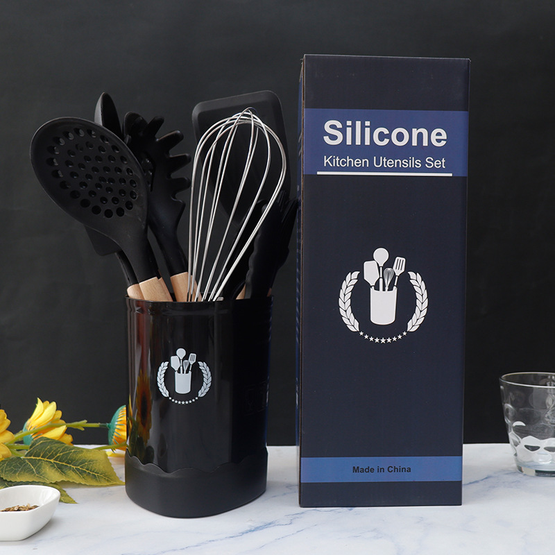 Silicone spatula soup spoon 11-piece set non-stick pan silicone spatula food-grade silicone kitchen utensil set