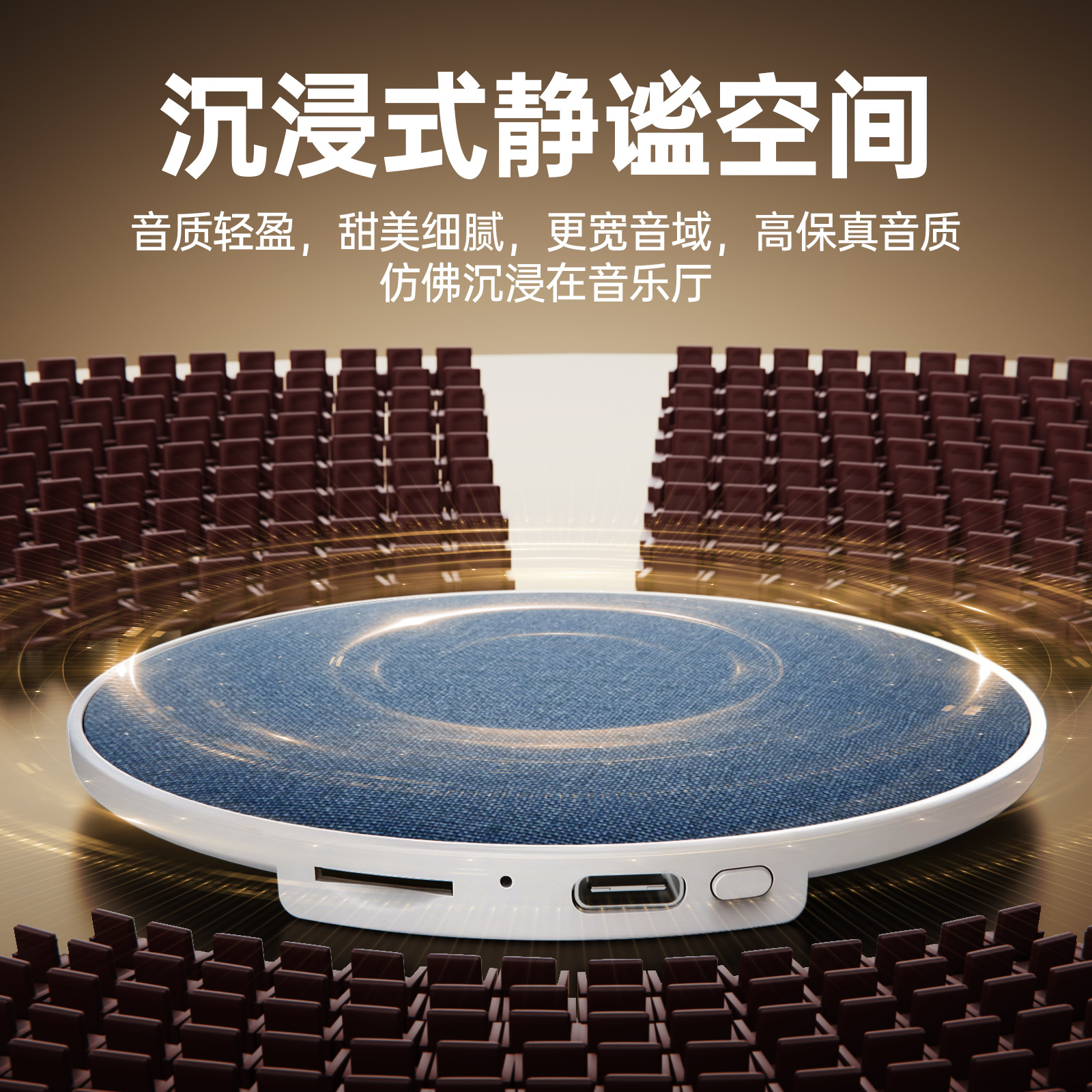 Pillow Speaker Music Listening Ultra-thin Sleep Bluetooth Speaker High Dynamic Sound Sleep