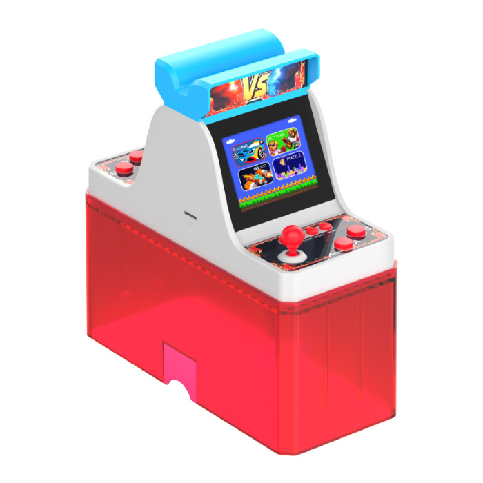 Mini Dual Screen Dual Player Game Console Arcade Joystick Game Console Nostalgic Children's Boys Gift