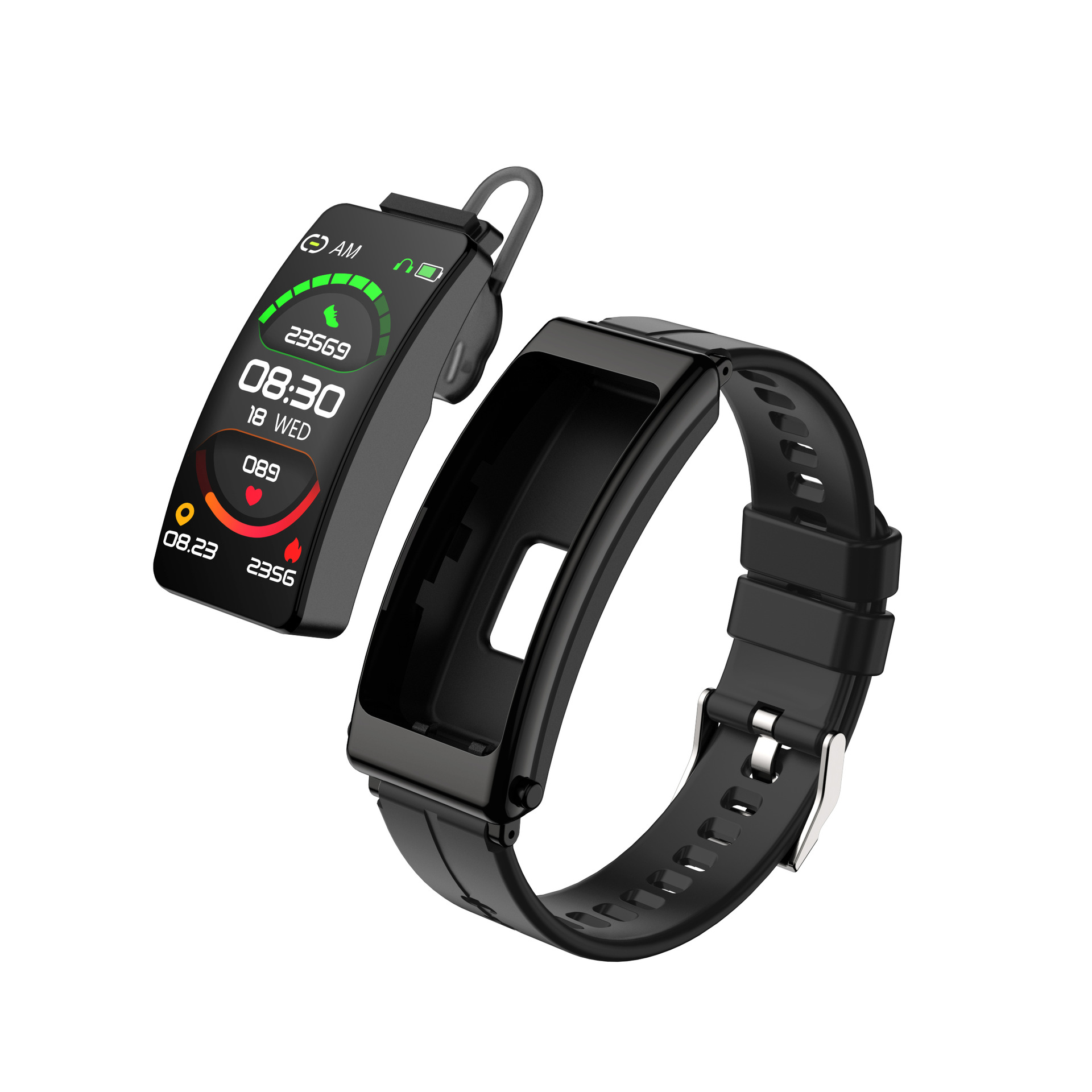 New K13 Earbuds Smart Bracelet 2-in-1 Touch Waterproof Bluetooth Earbuds Music Pedometer Heart Rate Blood Oxygen
