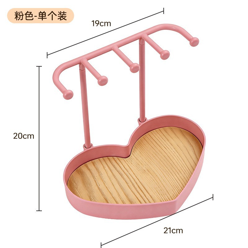 Jewelry storage rack multifunctional necklace rack ring storage box dressing table decoration household accessories earring rack
