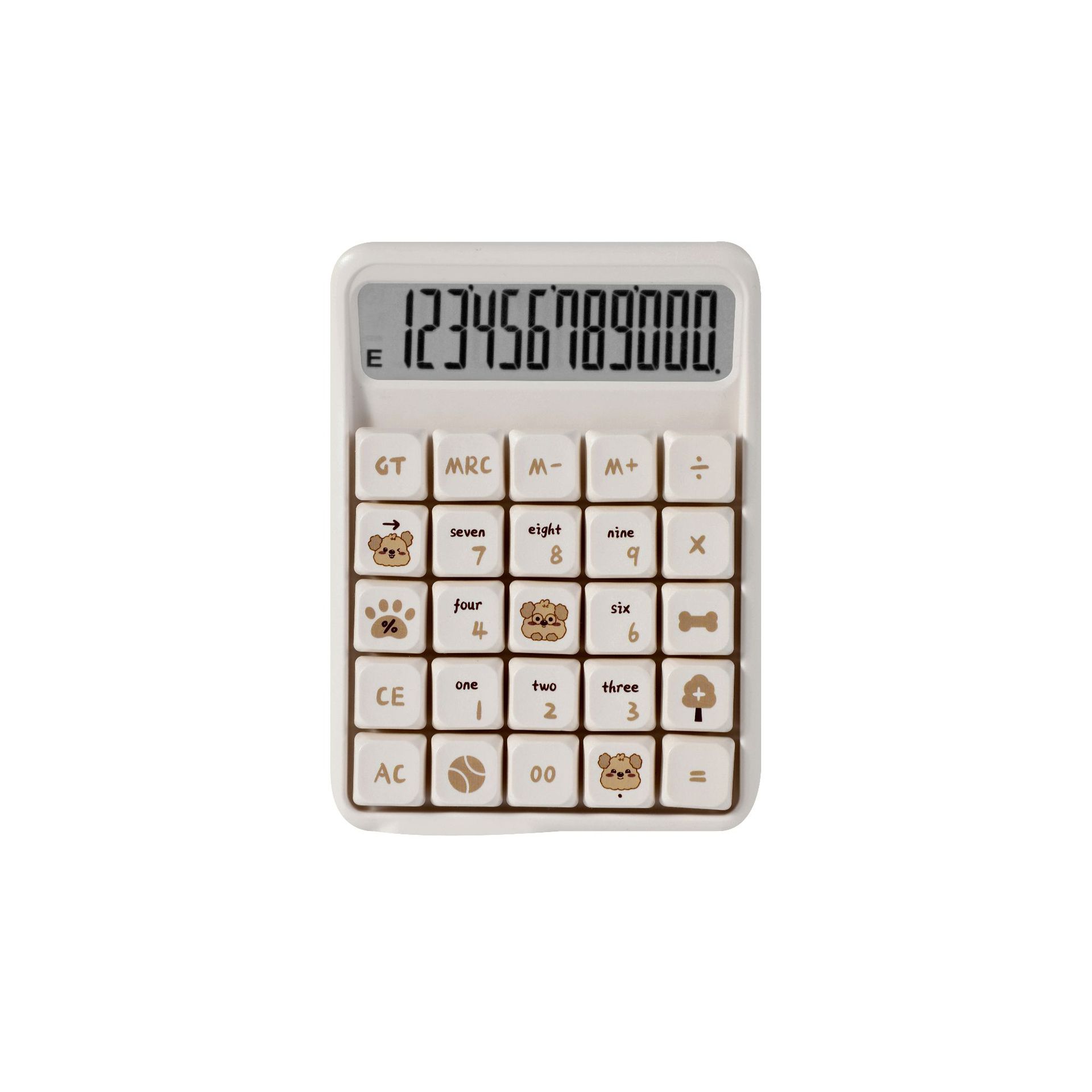 7258 attack mechanical detachable keys colorful desktop calculator cute cartoon 12-digit large screen computer
