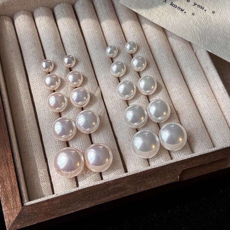 Swarovski Bun Pink Luster Pearl Earrings for Women S925 Sterling Silver Needle Earrings 2026 New Ear Accessories