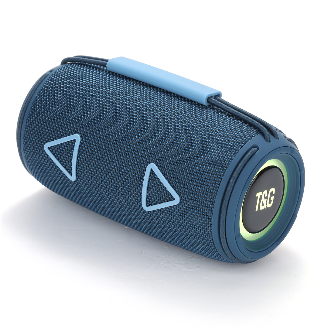 New Bluetooth Speaker TG657 Outdoor Portable Sports Cylindrical RGB Light Handheld Subwoofer Speaker