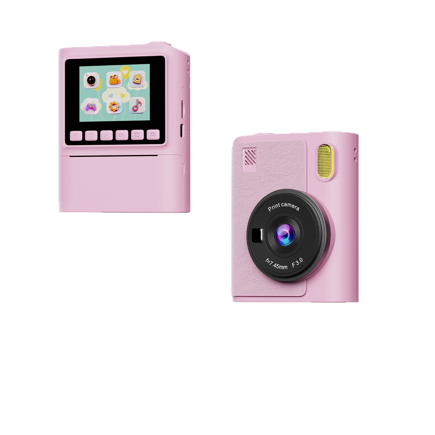 Colorful Instant Camera One-Shot Imaging Printable Direct Color Photos Bestie Birthday Gift