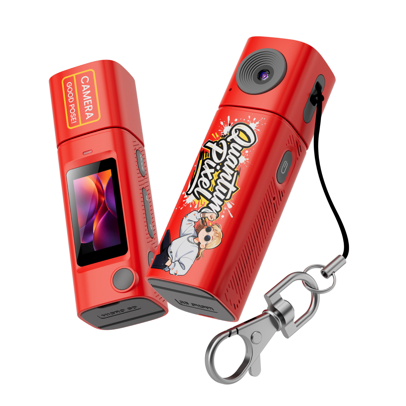 G10 New 2K Lipstick Camera Campus Life Student Digital Mini Camera HD Filter Can Take Photos and Record Videos