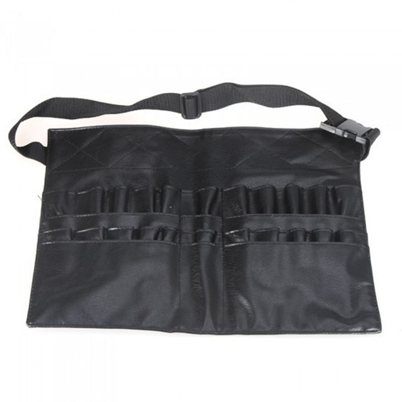 14-40 Hole Makeup Brush Bag Large Storage Bag Large Capacity Black Book Page Foldable Cosmetic Bag