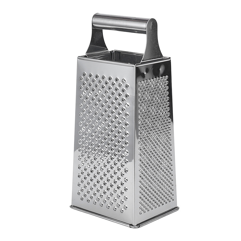 Stainless steel square handle multi-surface shredder household kitchen multi-purpose vegetable cutting small tool grater vertical four-sided plane