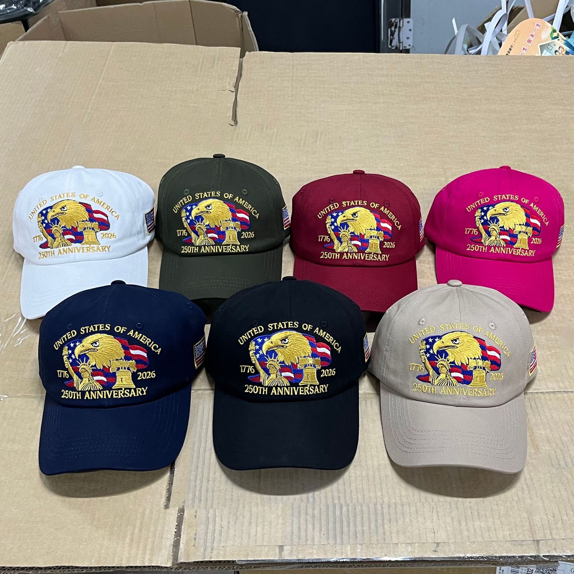 New US 250th Anniversary Cap Embroidered Hat