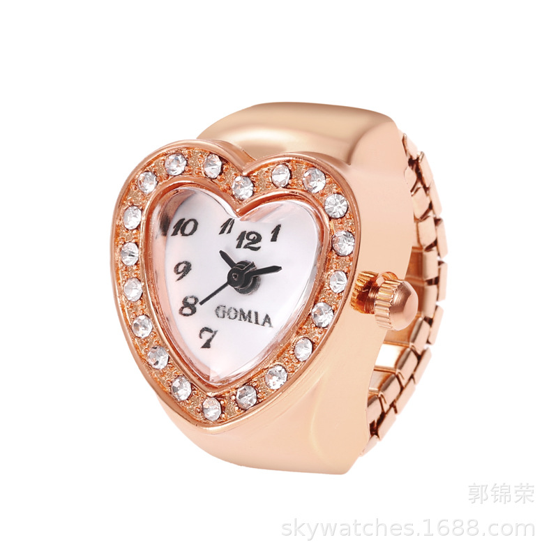 Ring Watch Gold Watch Accessory Student Watch Women's Finger Watch