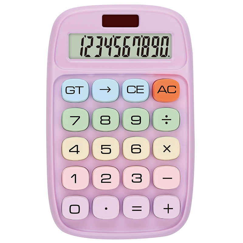 New calculator dopamine true solar macaron color 12-digit student office calculator