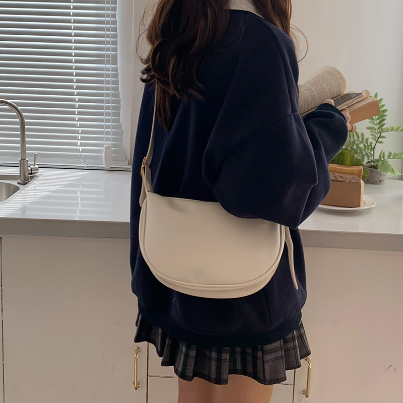 Small Trendy Bag Women's Bag 2026 New Casual Black Single Shoulder Crossbody Dumpling Bag