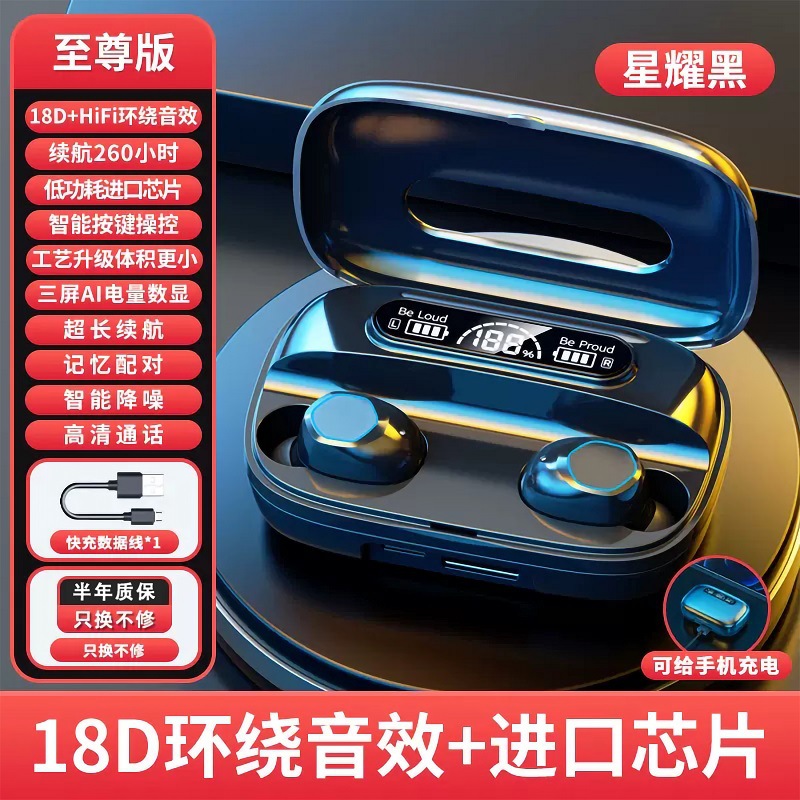 New Private Mold M10 TWS Mini Wireless Bluetooth Earphone Noise Cancelling In-Ear E-Sports Gaming Earphone