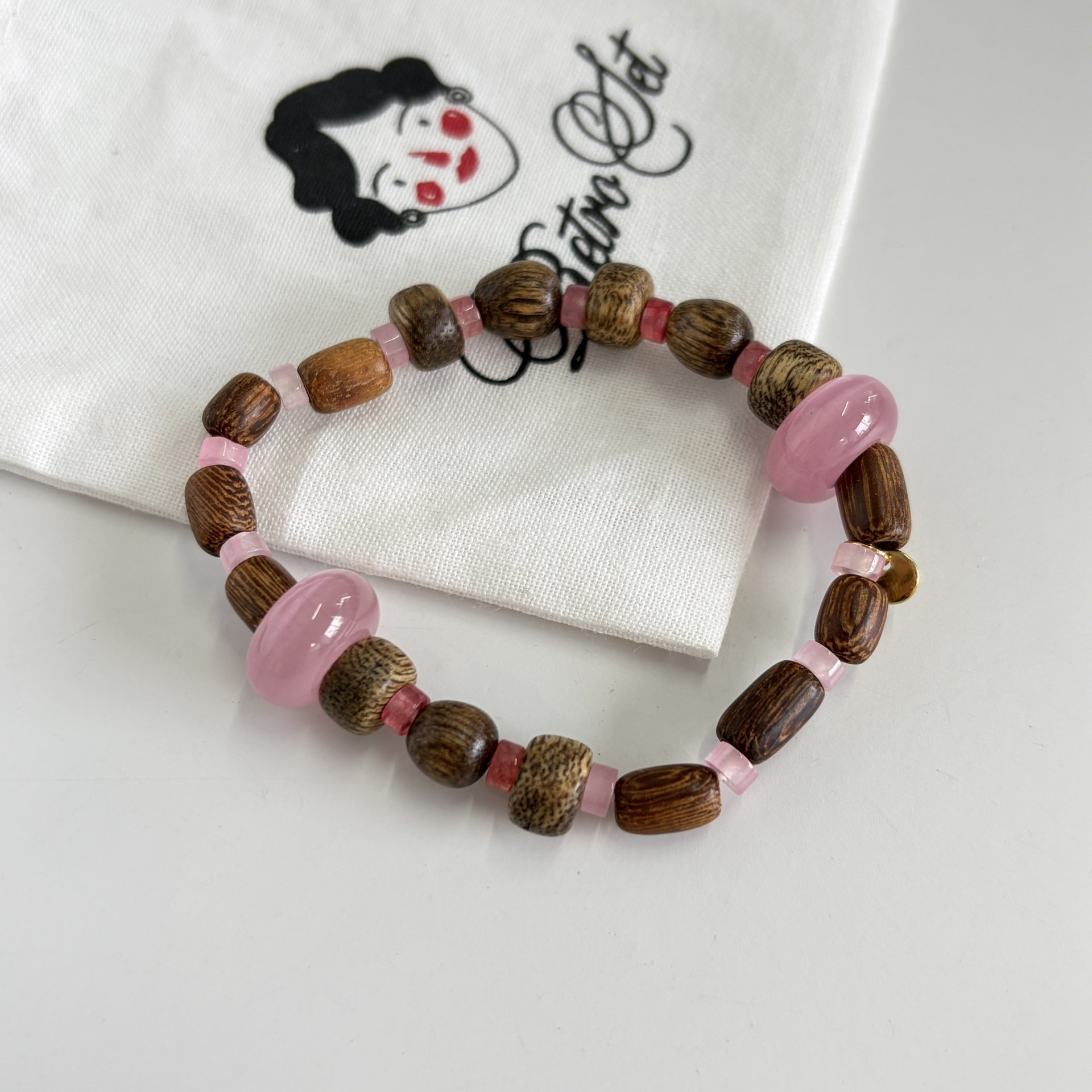 Spring Summer New Agarwood Sandalwood Natural Stone Agate/Amber/Crystal Tiger Eye Agate Beaded Bracelet for Women Collection
