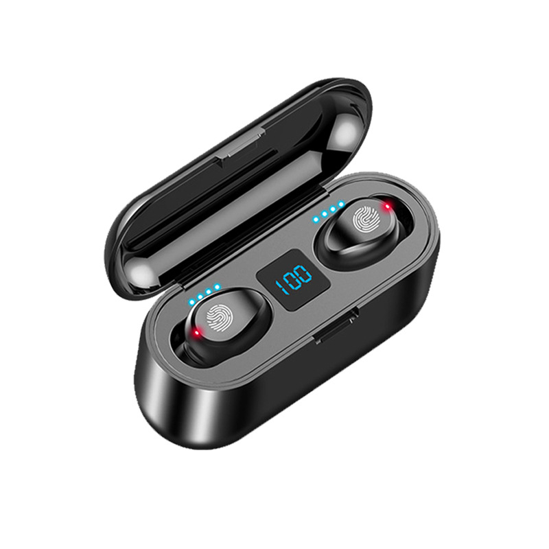 Strict selection F9 touch control Bluetooth earphone with battery display, in-ear HIFI sound quality noise reduction ultra-long battery life