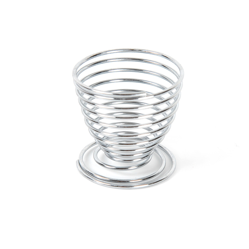 304 Stainless Steel Spring Egg Opener Egg Holder Set Elastic Egg Cracker Household Egg Opener