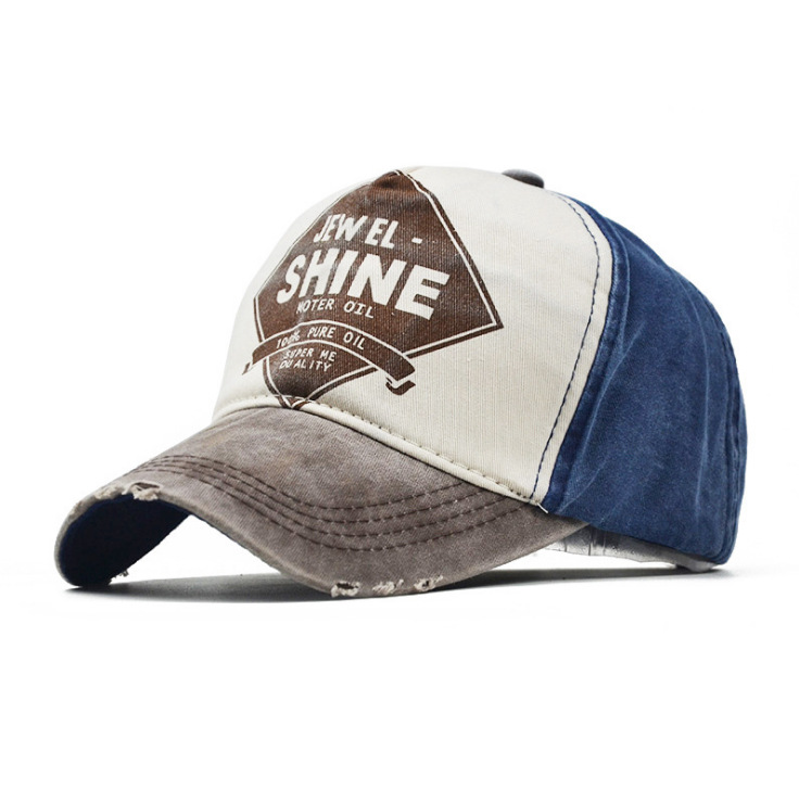 Spring/summer new baseball cap for men and women, coated cotton sun hat, shine outdoor hat