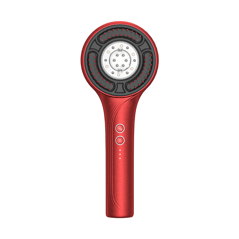 Red Light EMS Current Comb Conduction Comb Electric Massage Comb Scalp Applicator Head Massage Instrument Vibration