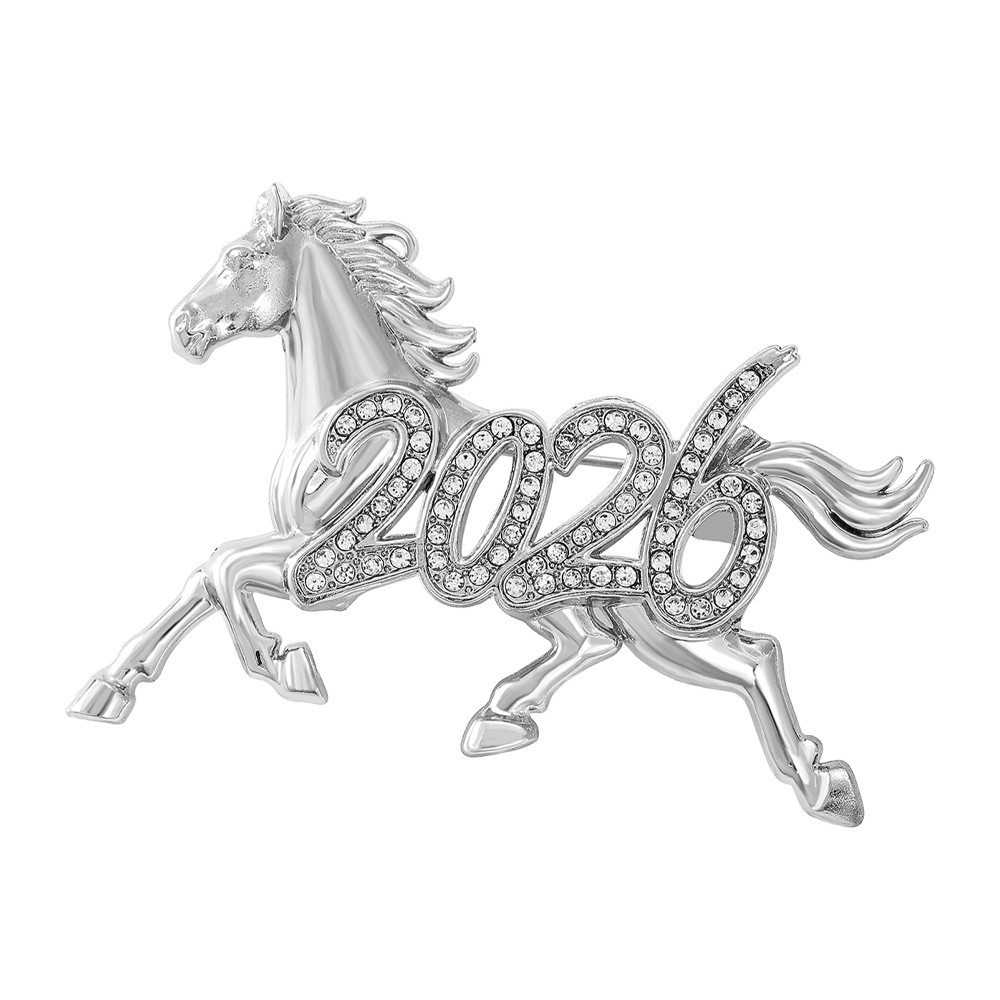 Mythical Pegasus Brooch Horse Year Corsage Imitation Enamel Animal Sky Horse Men's Pin