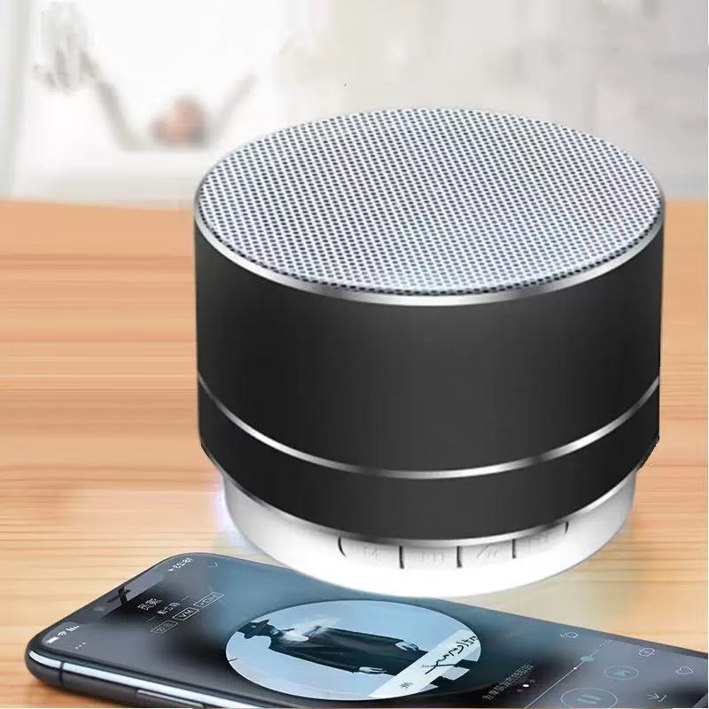 A10 Metal Bluetooth Speaker Small Steel Cannon Bass Outdoor Small Audio Home Desktop Mini Speaker