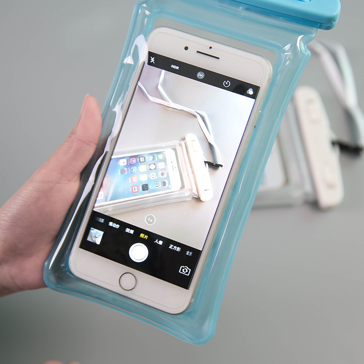 Summer mobile phone waterproof bag touch screen water park floating bag high transparency waterproof phone bag thickened