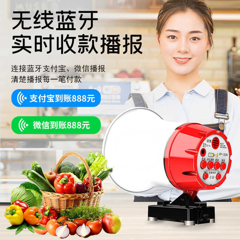 Vehicle rechargeable recording shouting horn advertising stall propaganda selling amplifier horn outdoor mini speaker