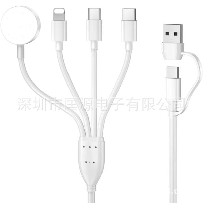4-in-2 Multi-Function Charging Cable for Apple Watch Charger iWatch S2-S10/SE/Ultra