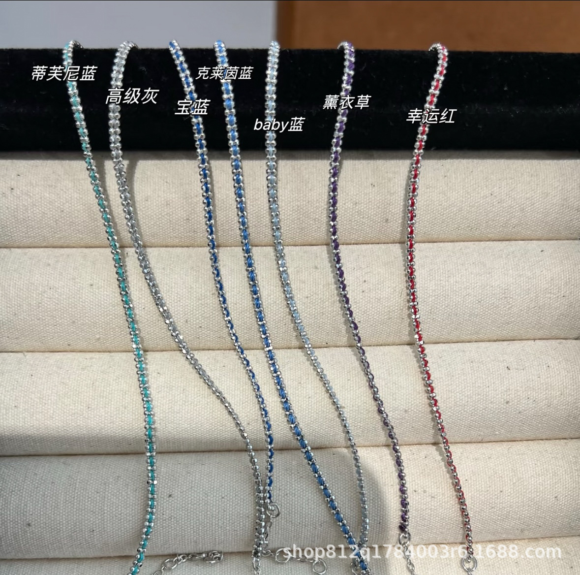 Summer ultra-fine woven rope bracelet simple all S925 sterling silver stacking lucky multicolor rope sterling silver bracelet
