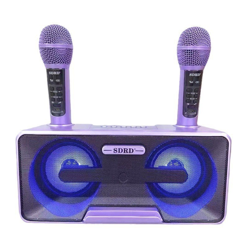Wireless Microphone Home KTV Outdoor Portable Microphone Mobile Bluetooth Speaker Karaoke Machine Speaker SD301S