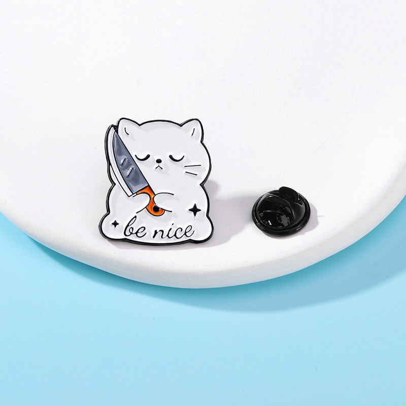 Original Cartoon Badge Cute Animal Cat Series Brooch Student Backpack Clothes Decoration