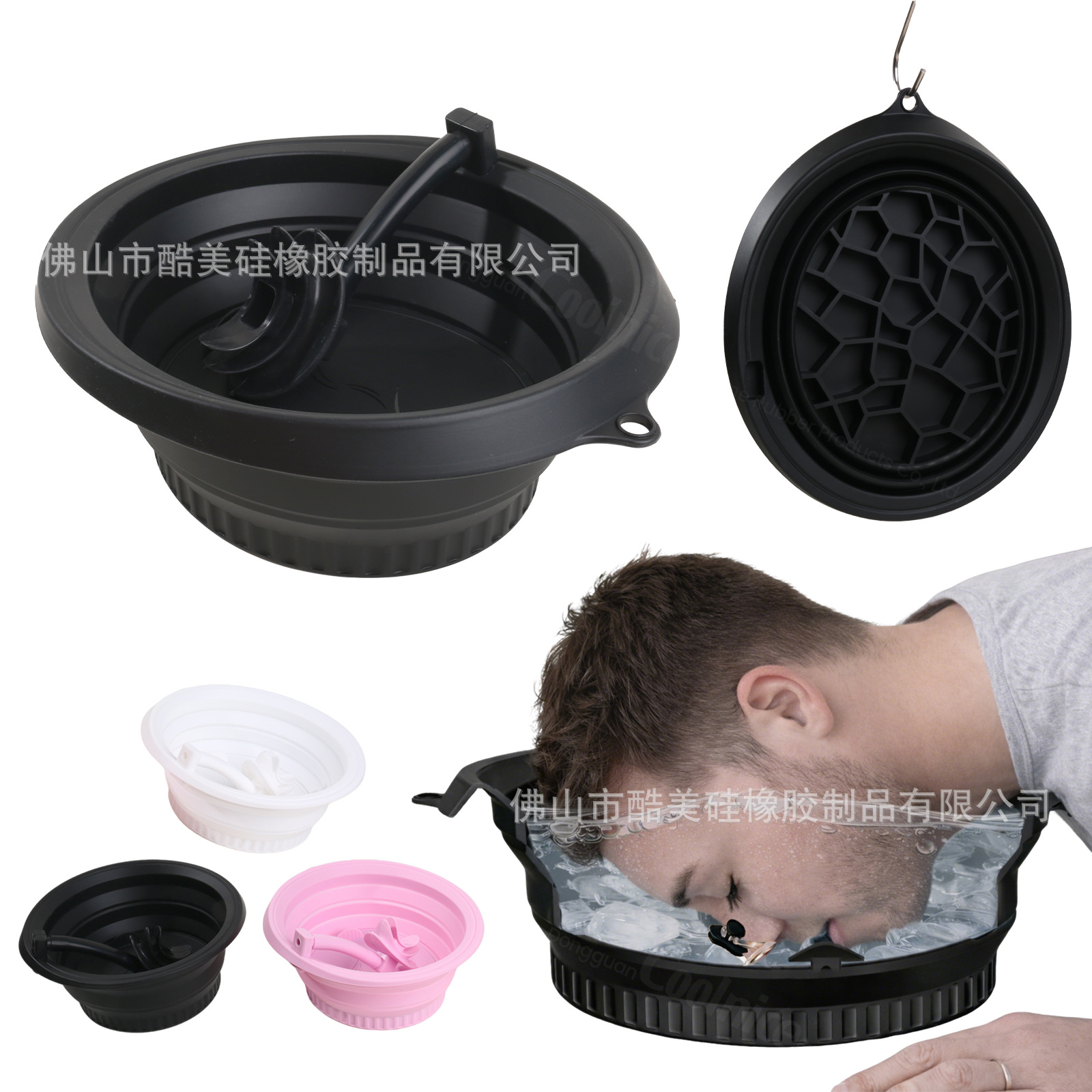 Ice compress face basin ice grid ice water compress facial care household silicone with breathing foldable ice compress basin