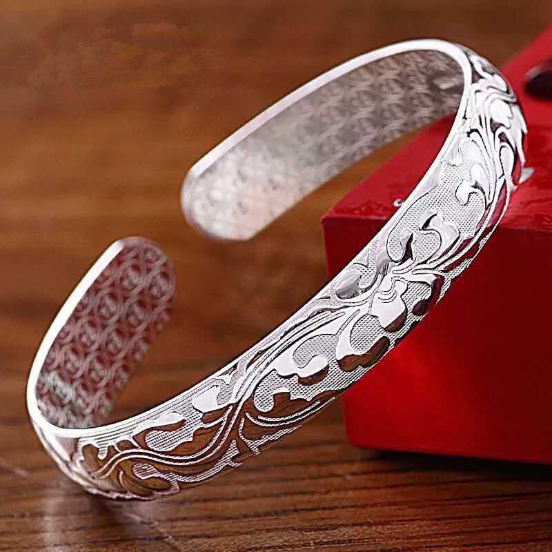 Dragon and Phoenix Chengxiang Miao silver bracelet women's ethnic style silver-plated 925 silver bracelet silver jewelry sales run