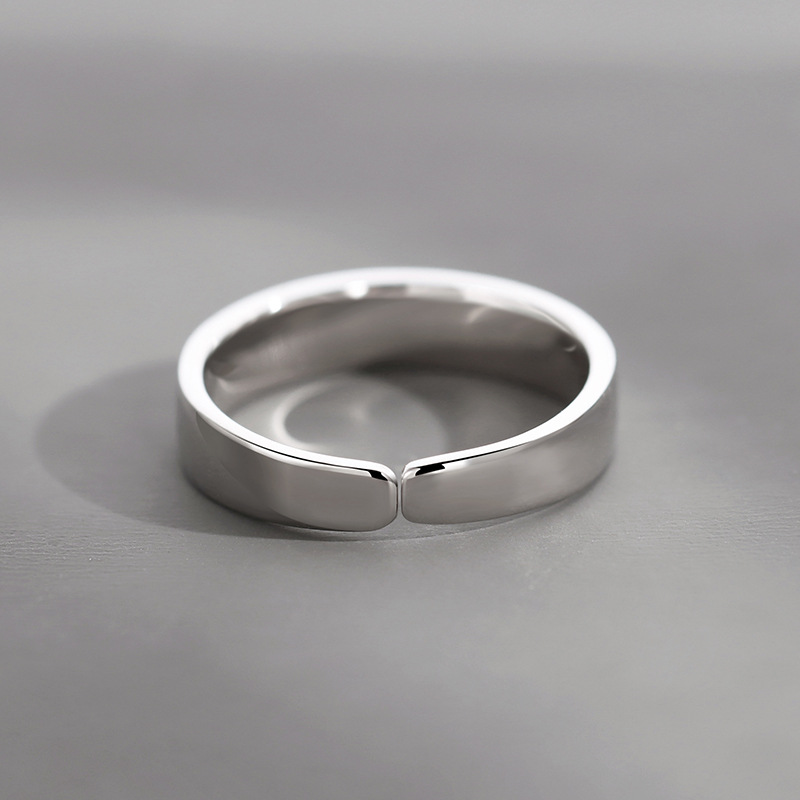"The Old Man and the Sea" ring for men, simple index finger single ring