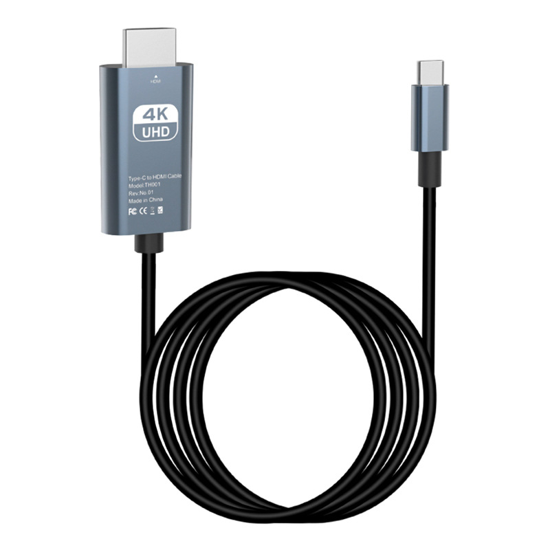 Type-C to HDMI 1.8m HD 4K60Hz phone computer screen mirroring cable Type-c to HDMI cable