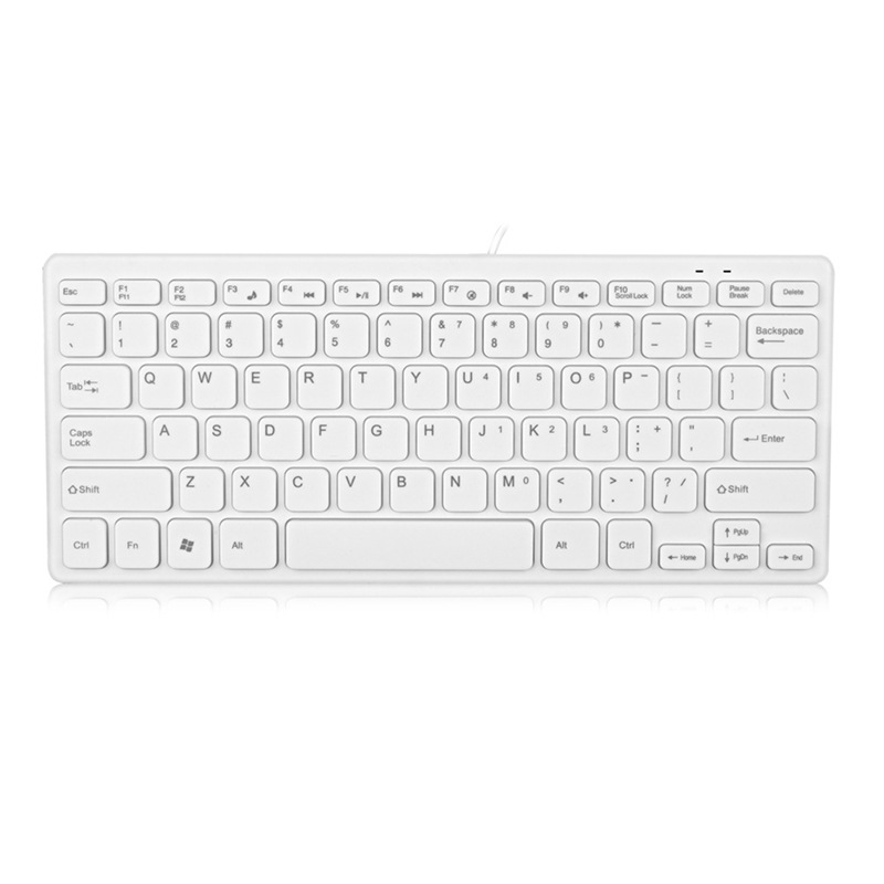 Thin Chocolate Notebook External Wired Keyboard Multimedia USB Interface Keyboard