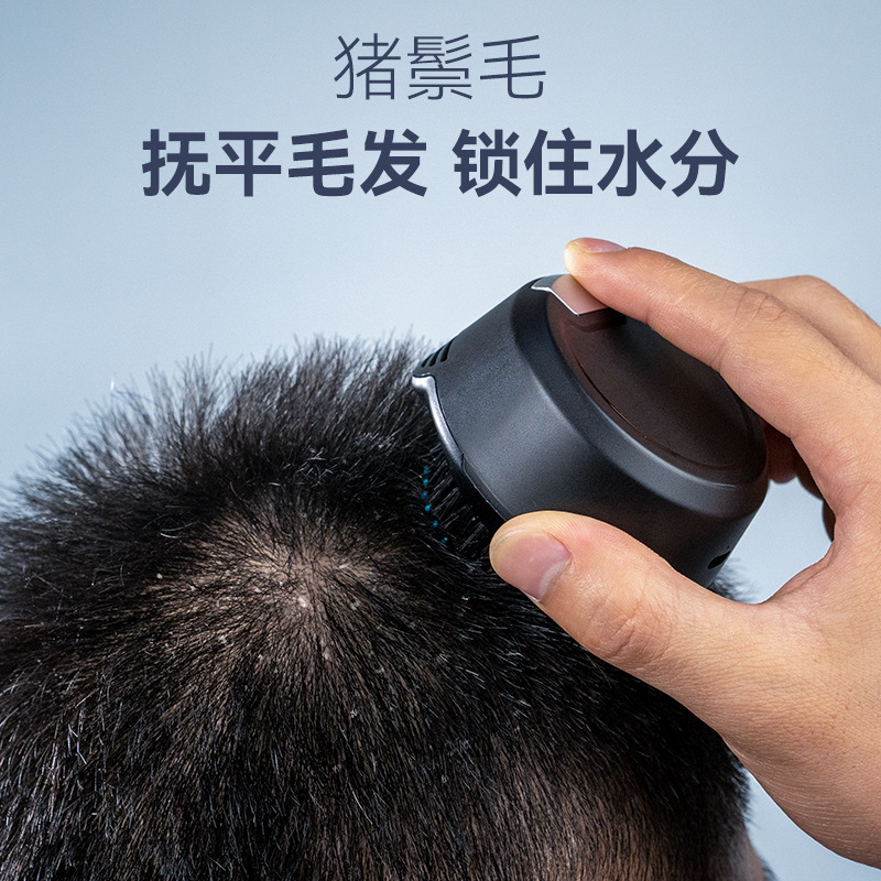 New scalp cleaning comb, boar bristle brush scalp massager, dandruff cleaner, hair follicle care massager